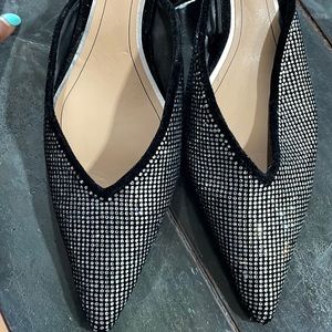 Zara Trafaluc rhinestone mules